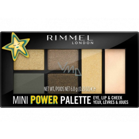 Rimmel London Mini Power Palette Lidschatten, Lippen und Gesichtspalette 005 Boss Babe 6,8 g