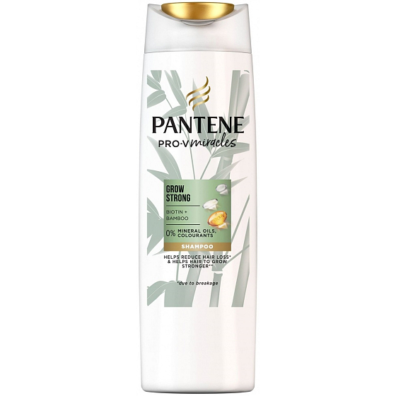 Pantene Grow Strong Bambus und Biotin Shampoo gegen Haarausfall 300 ml