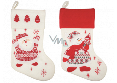 Filz St. Nicholas weißen Strumpf 40 cm 1 Stück