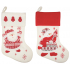 Filzstiefel Nikolaus rot-weiß 40 cm 1 Stück