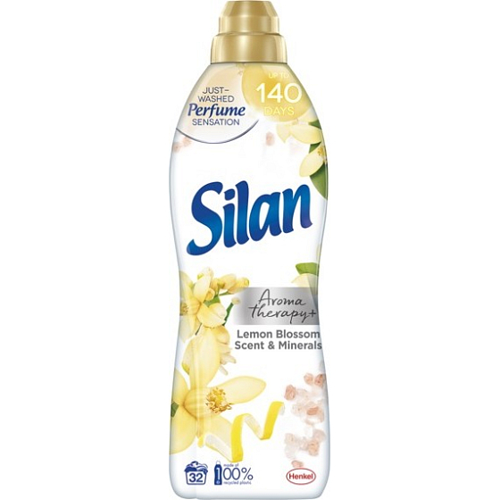 Silan Aromatherapie + Zitronenblüten Duft & Mineralien konzentrierter Weichspüler 32 Dosen 800 ml