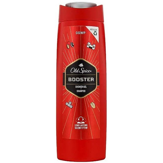 Old Spice Booster 2-in-1 Duschgel und Shampoo für Männer 400 ml