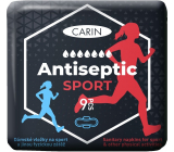 Carin Antiseptic Sport ultradünne Damenbinden mit Flügeln für den Sport 9 Stück
