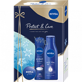 Nivea Protect & Care Body Milk Körperlotion 250 ml + Antitranspirant Spray 150 ml + Creme 30 ml, Kosmetikset