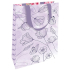 Nekupto Geschenkpapier Tasche 11 x 17,5 x 8 cm Lila Blumen