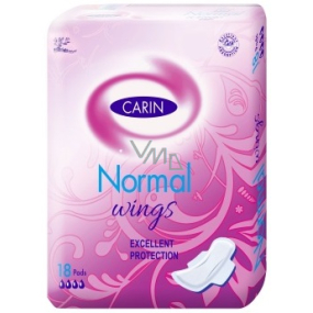 Carin Normal Wings Damenbinden mit Flügeln für normale Menstruation 18 Stück