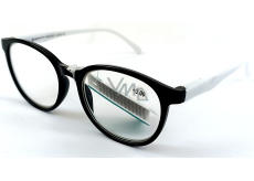 Berkeley Lesebrille Dioptrien +3.0 Kunststoff schwarz weiß Seitenrahmen 1 Stück MC2253