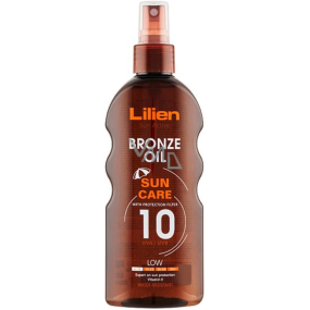 Lilien Sun Active Bronze Oil SPF10 Wasserfestes Bräunungsöl 200 ml
