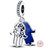 Charme Sterling Silber 925 Hand der Fatima, Hamsa 2in1, Anhänger am Armband Symbol