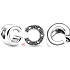 Sterling Silber 925 Alphabet Buchstabe C, Perle für Armband