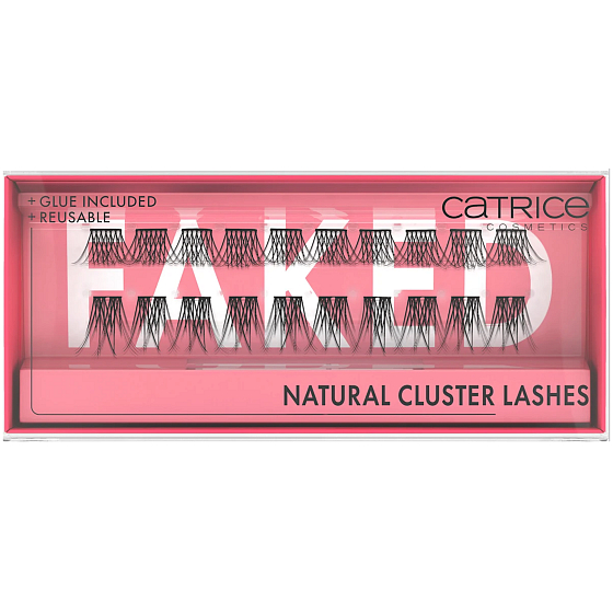  Catrice Faked Volume Cluster umělé řasy, 20 kusů. Sada umělých řas pro plný objem a dramatický efekt, které zvýrazní oči a dodají výrazný vzhled.