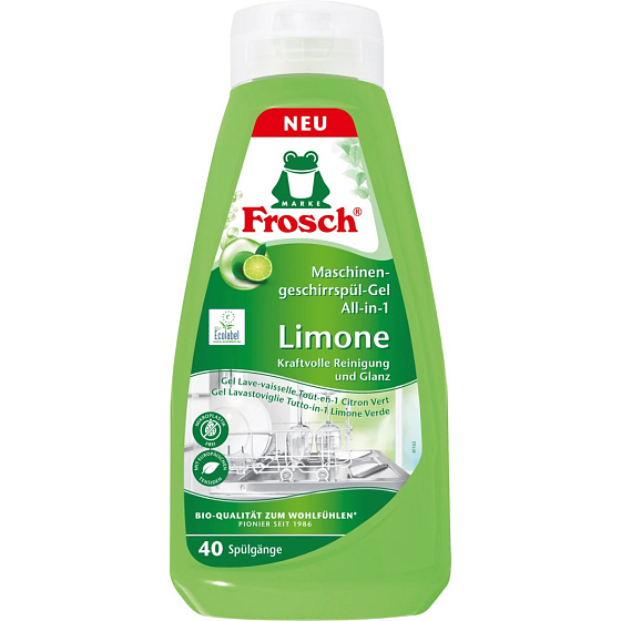 Frosch Eko All-in-1 Limette Gel für Geschirrspüler, 650 ml