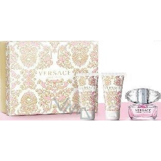 Versace Bright Crystal Eau de Toilette 50 ml + Duschgel 50 ml + Körperlotion 50 ml, Geschenkset