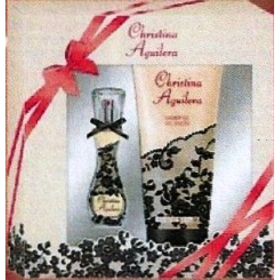 Christina Aguilera Signature parfümiertes Wasser für Frauen 15 ml + Duschgel 200 ml, Geschenkset