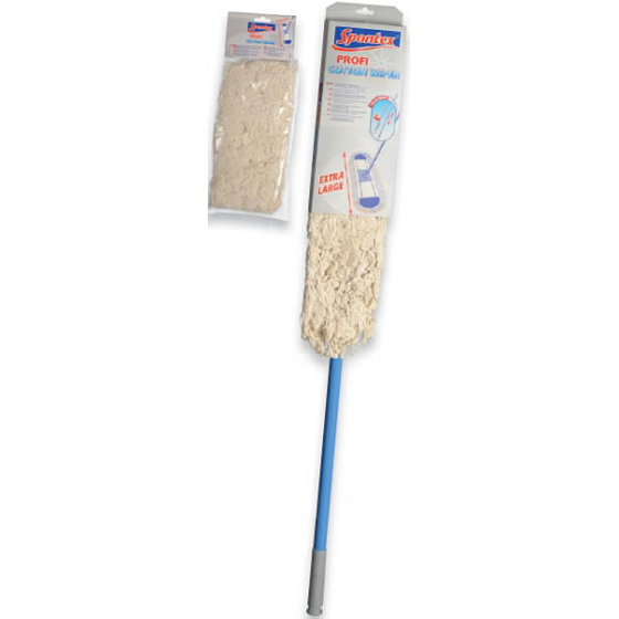 Spontex Mop Baumwollwischer Profi Flachmop mit Teleskopstange 140cm
