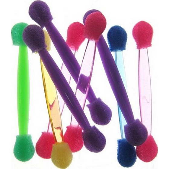 Lidschatten-Applikator doppelseitig Farbe 9 Stück 80060
