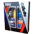 Gillette Fusion ProGlide Manuelles Uhrwerk + Ersatzkopf 1 Stück + High Performance Odor Elimination Clear Antitranspirant Deodorant Stick Gel 70 ml, Kosmetikset für Männer