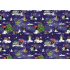 Nekupto Geschenkpapier 70 x 200 cm Weihnachtsmole dunkelblau 1 Rolle