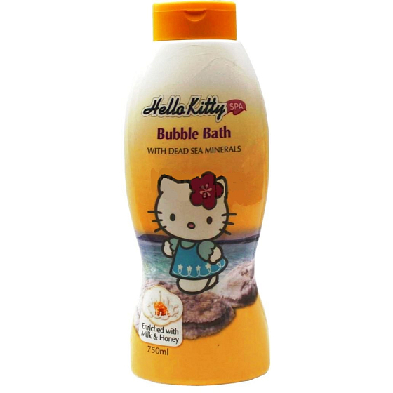 Hello Kitty Milch & Honig Badeschaum aus dem Toten Meer mit Mineralien für Kinder 750 ml
