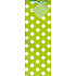 Nekupto Geschenk Papierflaschentasche 33 x 10 x 9 cm Grüner weißer Tupfen 1 Stück 1146 50 KFLH