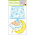 Selbstklebende Wandleuchte beleuchtet LED Schlaf Teddybär 31 cm