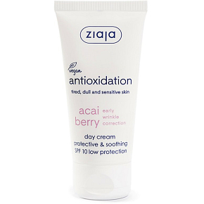Ziaja Acai Berry SPF 10 schützende, beruhigende Tagescreme für das Gesicht 50 ml