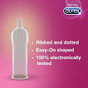 Durex Pleasure Me Kondom mit Graten und Vorsprüngen zur Stimulation beider Partner, Nennweite: 56 mm 12 Stk