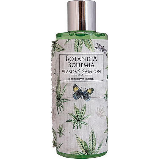 Bohemia Gifts Botanica Hanföl Shampoo für alle Haartypen 200 ml