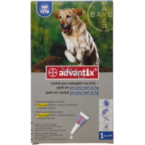Bayer Advantix Spot On Hauttropflösung für Hunde über 25 kg, 1 x 4 ml