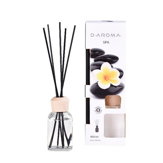 D-Aroma- Aroma Spa - Aroma-Diffusor mit Stäbchen für allmähliche Duftfreisetzung 100 ml