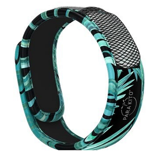 Parakito Repellent Mückenarmband Grafik Dark Explorer natürlich, nachfüllbar, wasserdicht, Schutz 24h / Tag - 15 Tage pro Nachfüllung + zwei Nachfüllungen