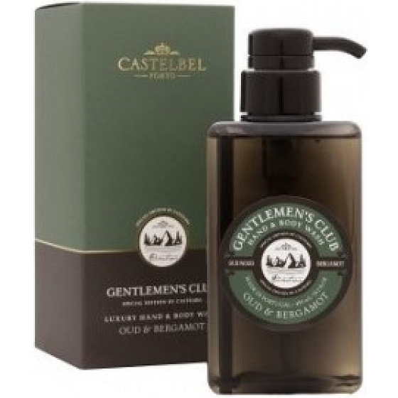 Castelbel Oud und Bergamotte 2 in 1 Waschgel für Hände und Körper für Männer Spender 450 ml