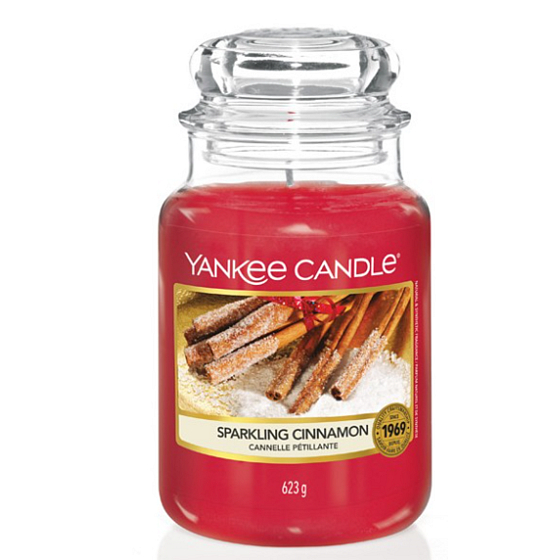 Yankee Candle Sparkling Cinnamon Classic Großglas 625 g Weihnachten 2020