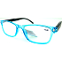 Berkeley Lesebrille +3 Kunststoff transparent blau, schwarze Seiten 1 Stück MC2166