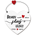 Nekupto Sweet home Herzschild Zuhause voller Liebe 17 x 15 cm x 0,5 cm