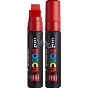 Posca Universal-Acrylmarker mit extra breiter, gerader Spitze 15 mm Rot PC-17K