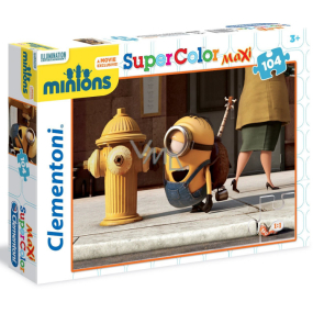 Clementoni Puzzle Maxi SuperColor Minions 104 Teile, empfohlen ab 3 Jahren