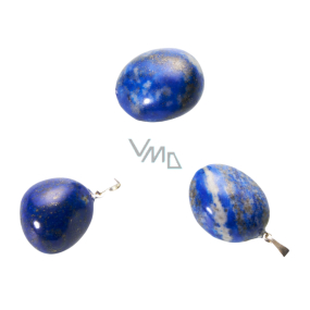 Lapislazuli Trommel Anhänger Naturstein, 2,2-3 cm, 1 Stück, Harmonie Stein
