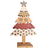 Weihnachtsbaum aus Holz mit Tupfen 24 cm