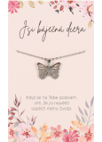 Albi Gift Schmuck Halskette Tochter, Schmetterling Symbol für den Beginn der spirituellen Reise 1 Stück