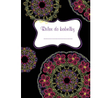 Ditipo Relax Handtasche Mandala rosa kreatives Notizbuch 16 Blätter, Format A6 15 x 10,5 cm