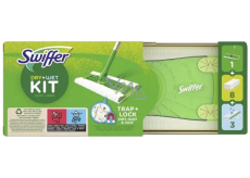Swiffer Kit Mop + Ersatz-Bodenstaubsauger 8 Stück + Reinigungstücher 3 Stück, Set