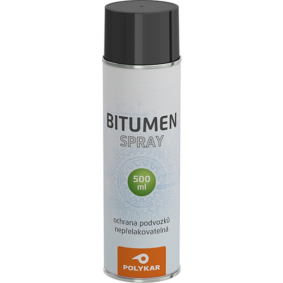 Polykar Bitumen Unterbodensprühmittel für Autos, Spray, schwarz, 500 ml
