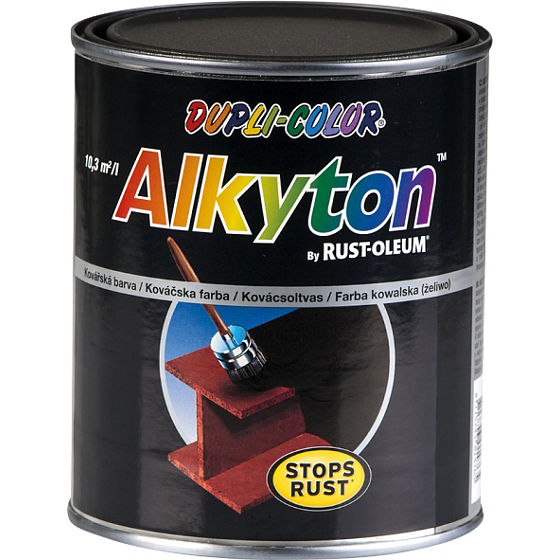 Dupli-Color Alkyton Schmiedelack für Metall, schwarz, 750 ml