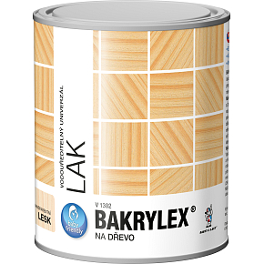 Bakrylex V1302 universell glänzender Dispersionslack für Holz farblos, 600 g