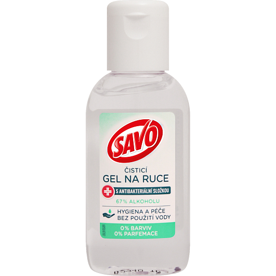 Savo Händedesinfektionsgel mit antibakterieller Wirkung, 50 ml