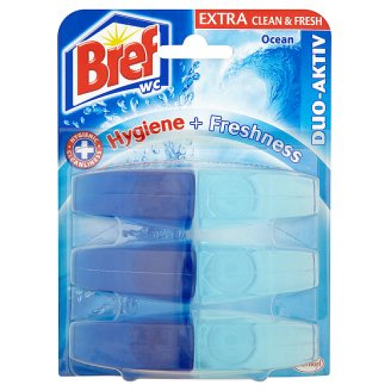 Bref Duo Aktiv Extra Clean & Fresh Ocean Toilettengel nachfüllen 3 x 60 ml