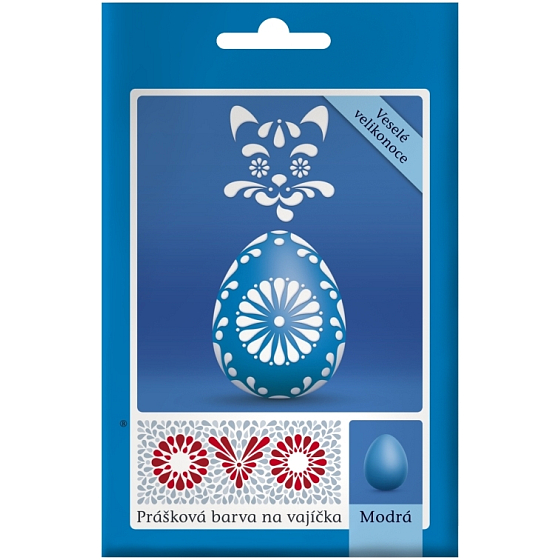 Ovo Blaue Pulverfarbe 1 Beutel (5 g) = 10 - 15 Eier