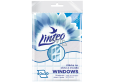 Linteo Satin Schwedisches Mikrofasertuch für Fenster und Spiegel 40 x 30 cm 1 Stück