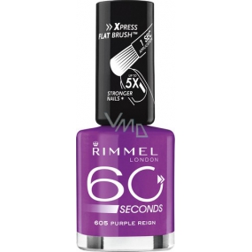 Rimmel London 60 Sekunden Nagellack 605 Purple Reign 8 ml